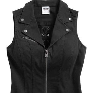 Harley Davidson Women's Zip Up Top - L
